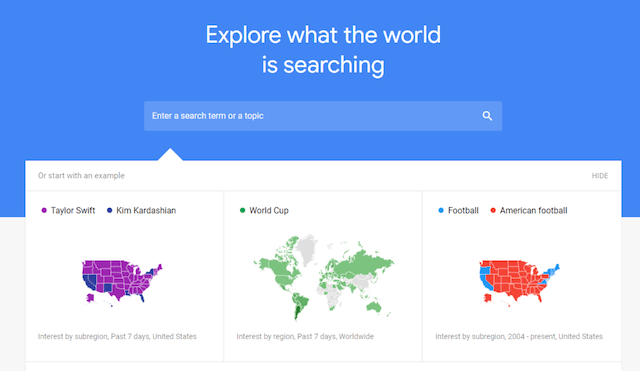 explore what the world is searching